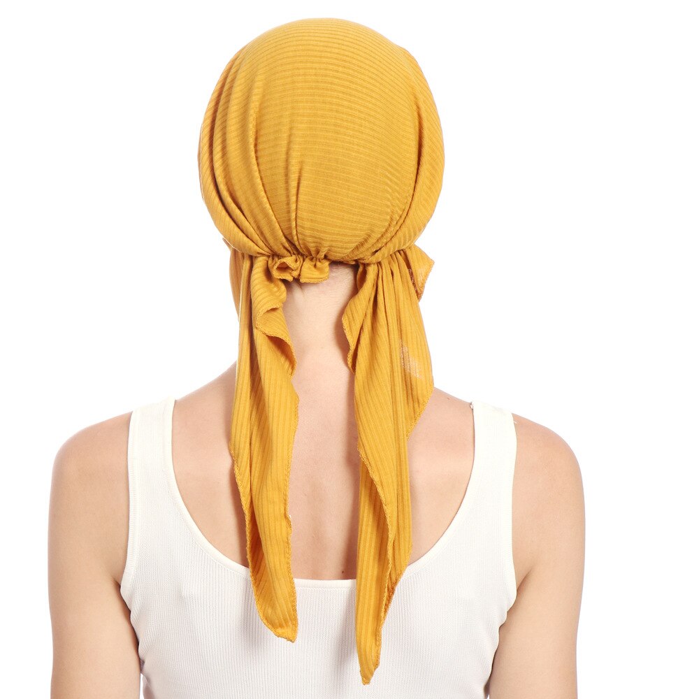 Women's Cotton Wrap Head Scarf - Fashionable and Comfortable Hijab Hat