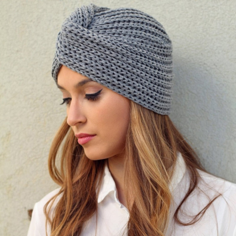 Bohemia Turban Cashmere Cross Wrap - Ready to Wear Inner Hijab Cap