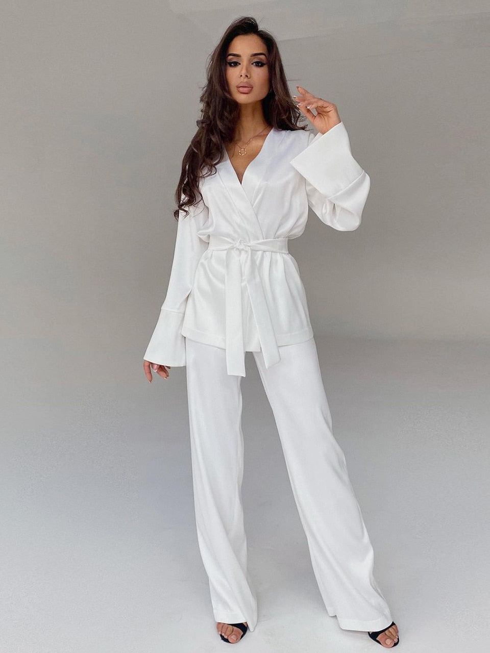 Women's Solid Color Pajama Set - Comfortable and Stylish Loungewear