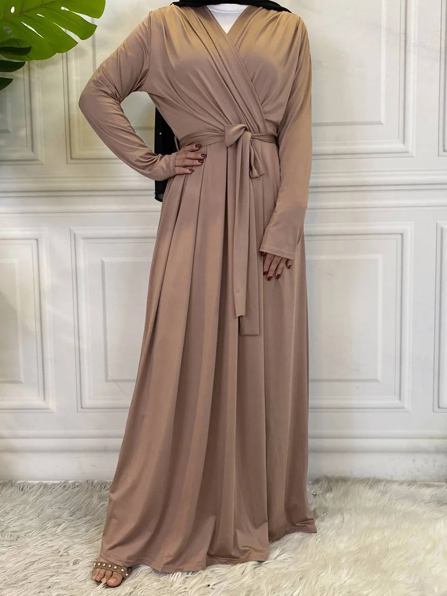 Chic Ruffle Dress for Muslim Women | Elegant Abaya Design