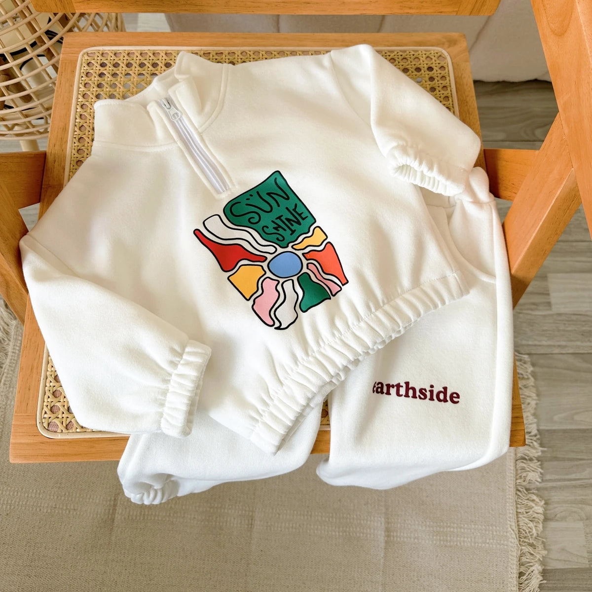 Ulady New Baby Winter Clothing Set Thicken Warm Jacket+Pant Tracksuit