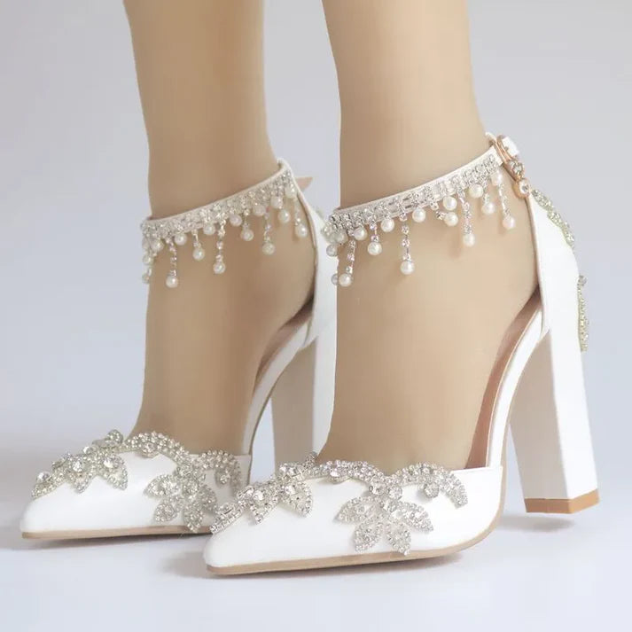 Women’s Hollow Pointed Toe High Heel Pumps – Elegant Office & Wedding Shoes
