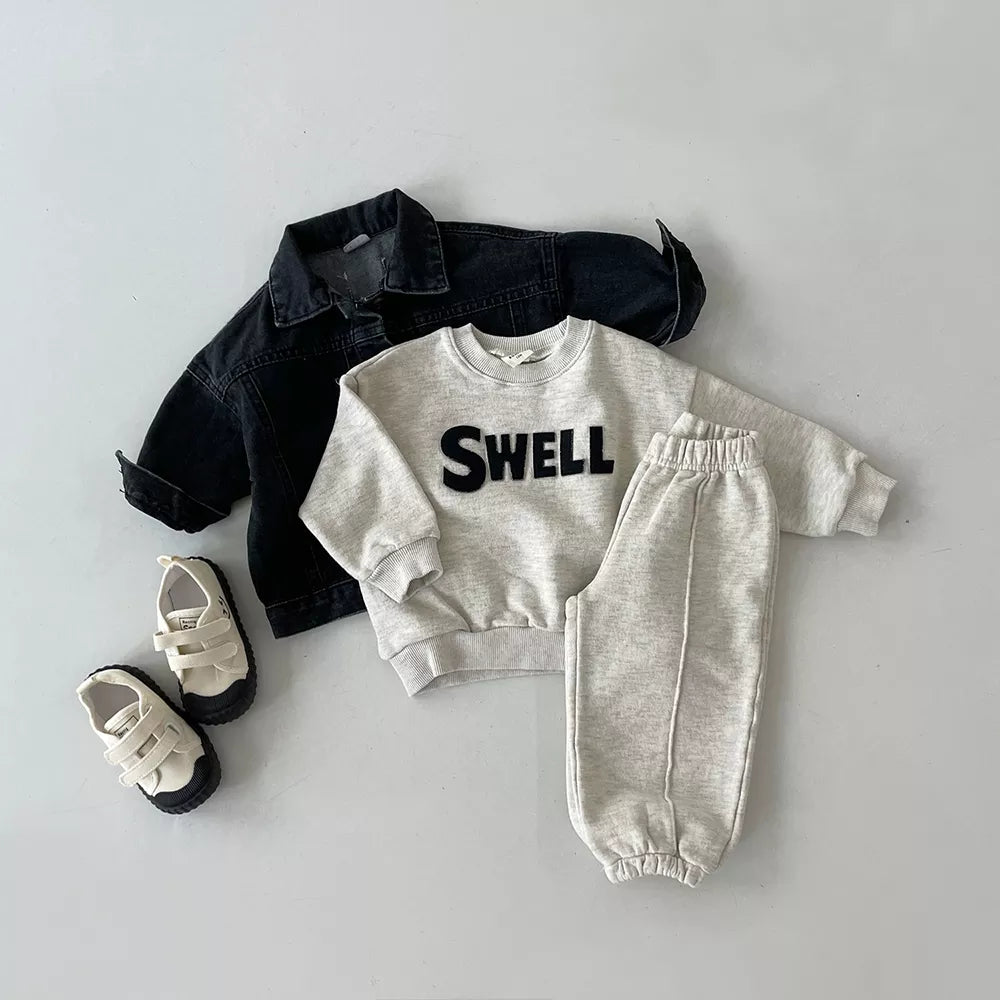 Autumn Toddler Boy Outfit Set | Long Sleeve T-Shirt & Casual Jacket | Baby Boys Clothing Suit 1-5 Years