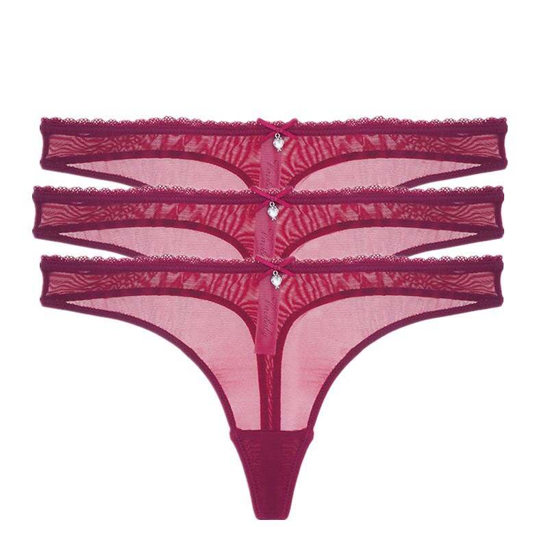 Transparent Thong - Seductive Low-Rise G-String Underwear (3pcs)