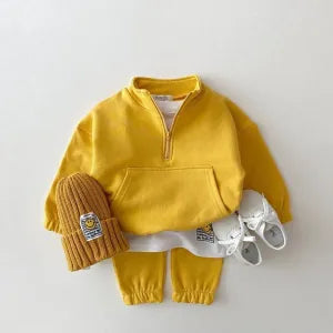 Baby Tracksuit Set – Cotton Tops Jacket and Pants for Infant Boys and Girls – Ulady