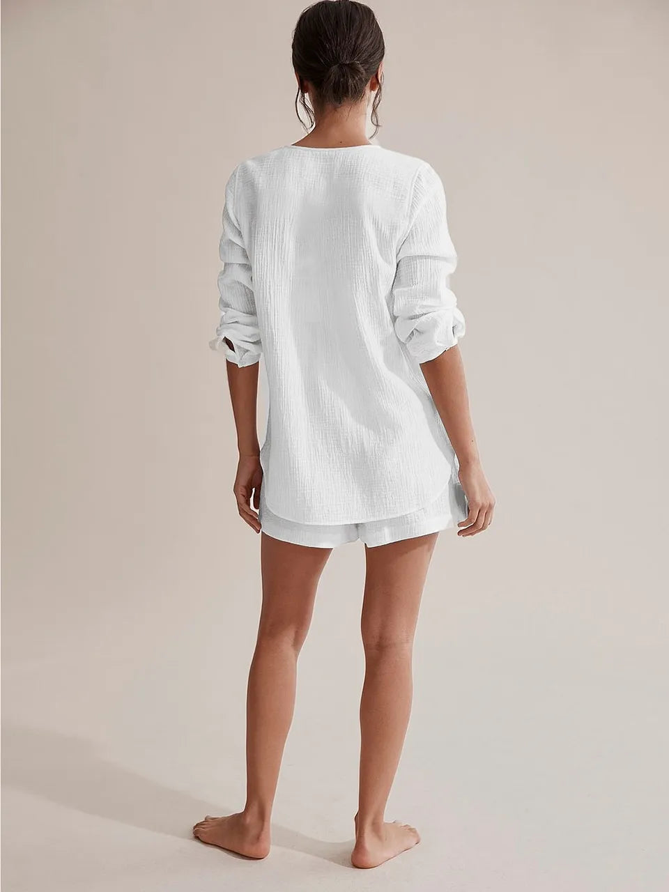 Women’s 100% Cotton Autumn Sleepwear Set – Comfortable and Stylish Pajama Suit