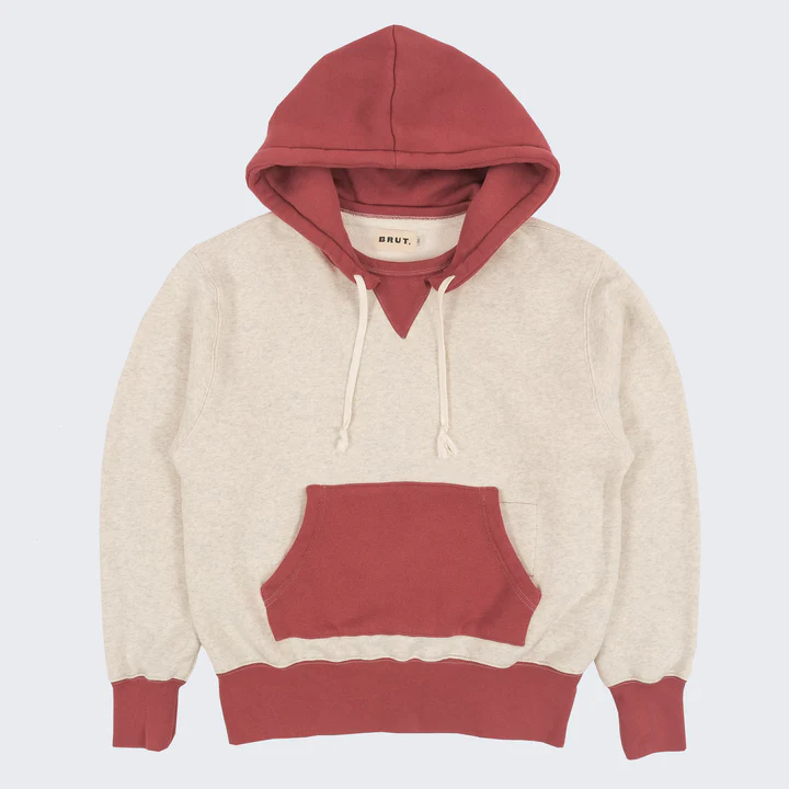 SM Beige With Red Hoodie