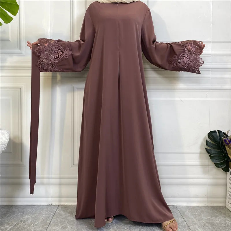 Eid Mubarak Abaya Dress Dubai Muslim Women Zipper Hijab Dresses Turkey Islamic Clothing Caftan Marocain Vestido Musulmane Femme