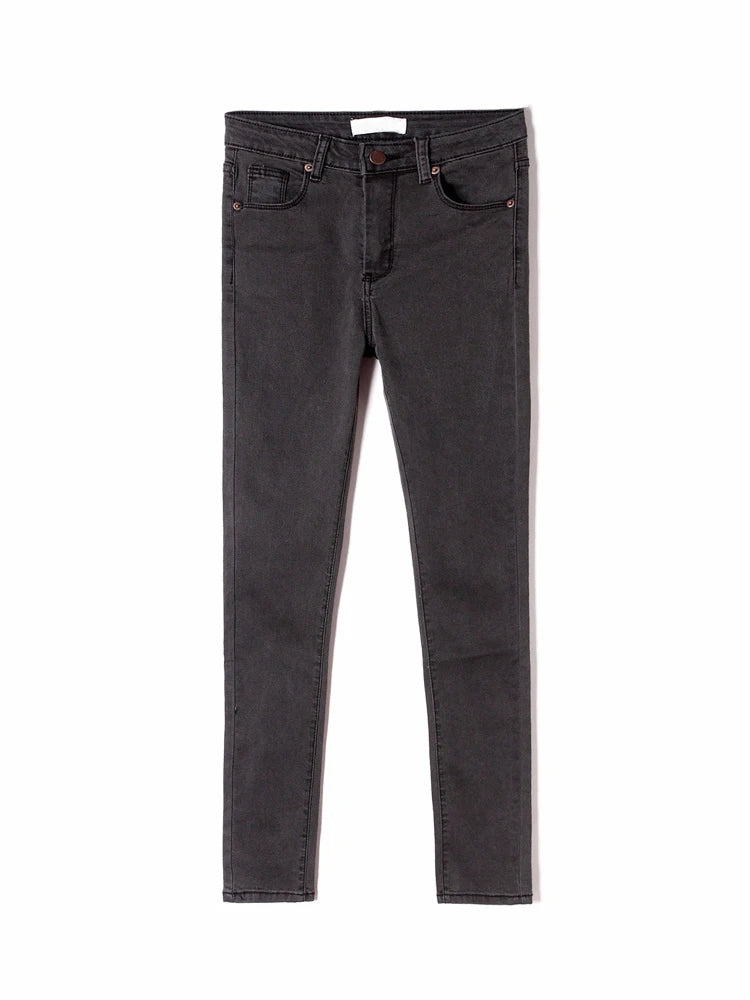 Women's High Waist Jeans Skinny Jeans Woman Black Mom Jeans Femme Pencil Denim Pants Vaqueros Mujer Spodnie Damskie