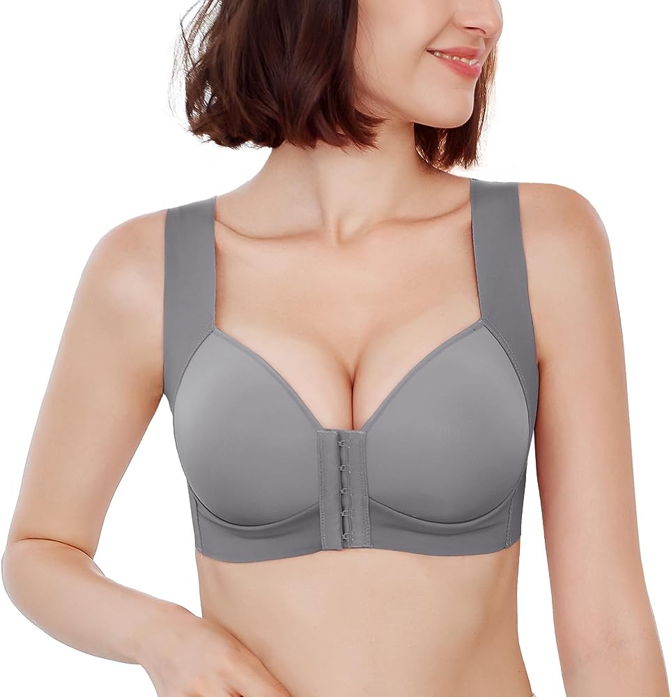Front Closure Bras Plus Size Seamless Push Up