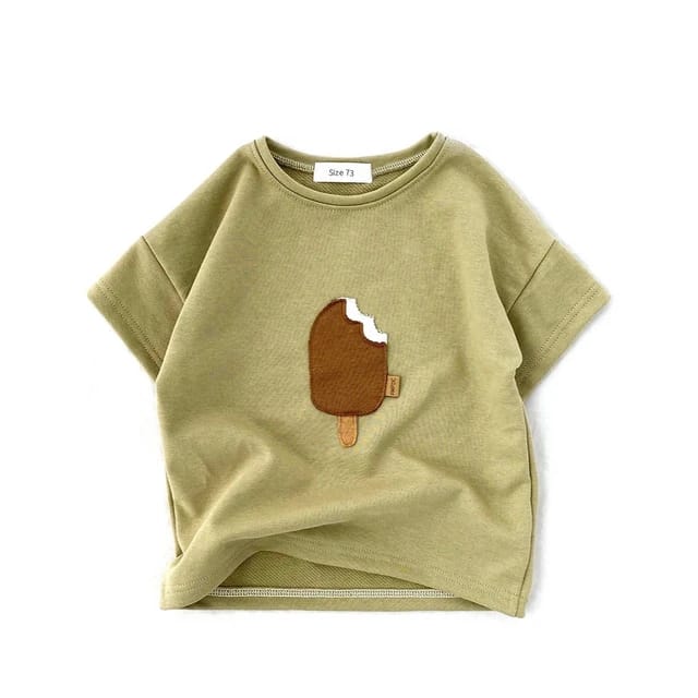 Summer Rainbow Patch Cotton T-Shirt for Baby Boys and Girls – Cute Children’s Outfit by Ulady