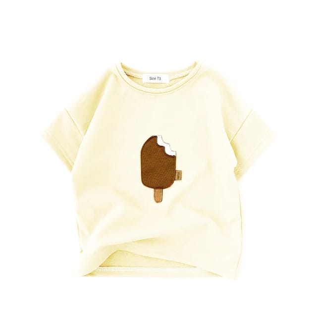 Summer Rainbow Patch Cotton T-Shirt for Baby Boys and Girls – Cute Children’s Outfit by Ulady
