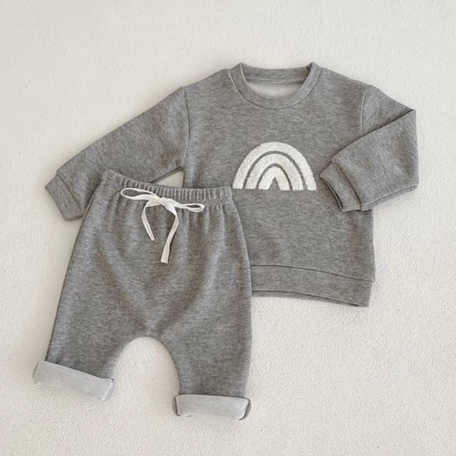 Toddler Outfit – Cute Patterned Tops and Casual Trousers Set