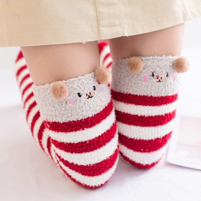 Newly Warm Winter Sleep Sock Thicken Animal Girl Sleep Over Knee