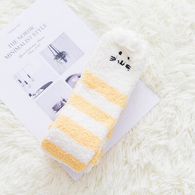 Newly Warm Winter Sleep Sock Thicken Animal Girl Sleep Over Knee