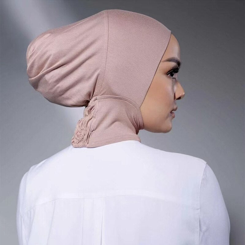 Muslim Women's Soft Modal Inner Hijab Cap - Comfortable and Stylish Islamic Headwear