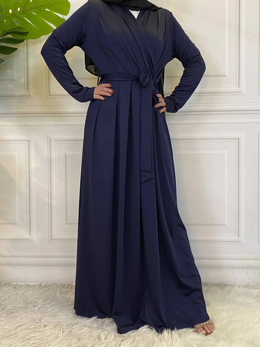 Chic Ruffle Dress for Muslim Women | Elegant Abaya Design