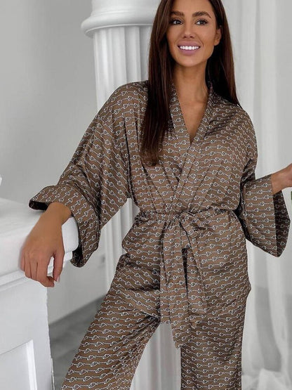 Women's Print 2 Piece Sleepwear Set - Comfortable and Casual