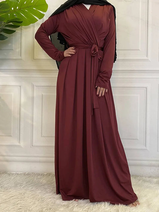 Chic Ruffle Dress for Muslim Women | Elegant Abaya Design