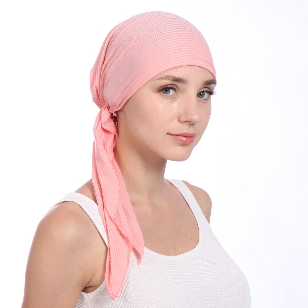 Women's Cotton Wrap Head Scarf - Fashionable and Comfortable Hijab Hat