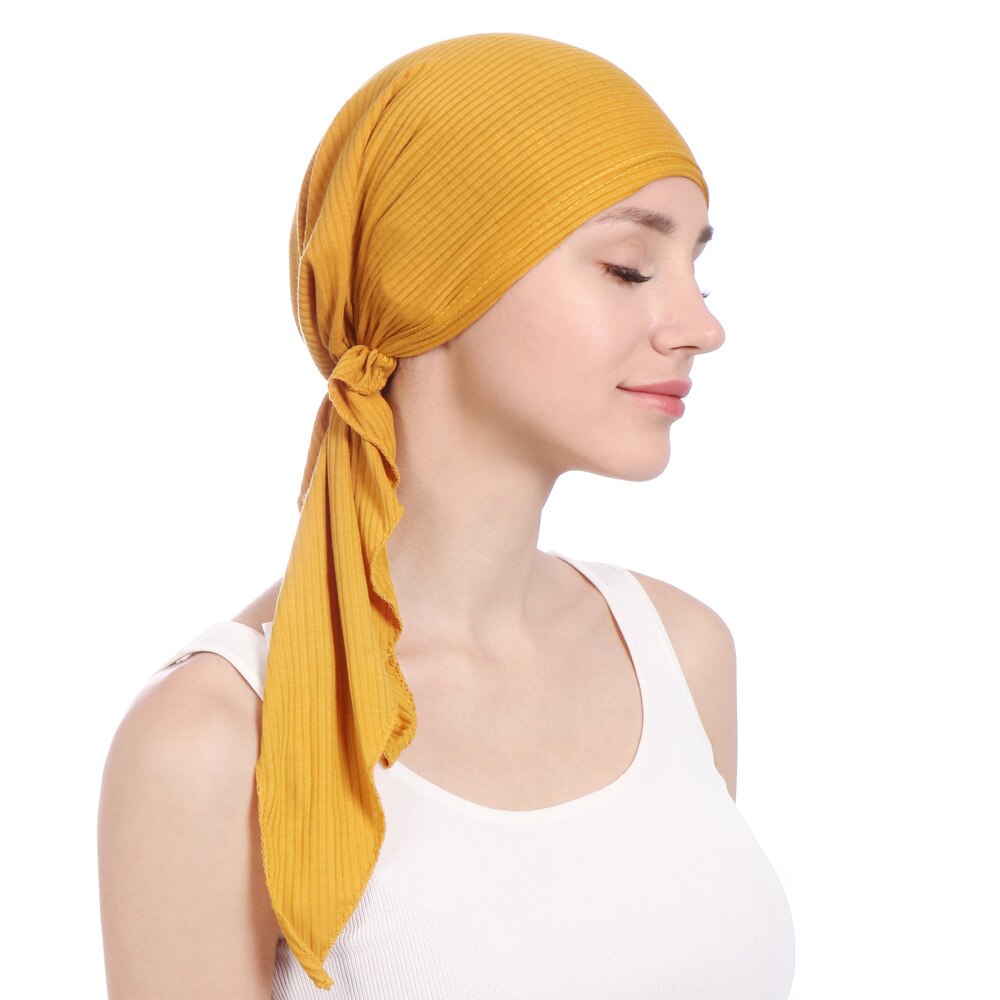 Women's Cotton Wrap Head Scarf - Fashionable and Comfortable Hijab Hat