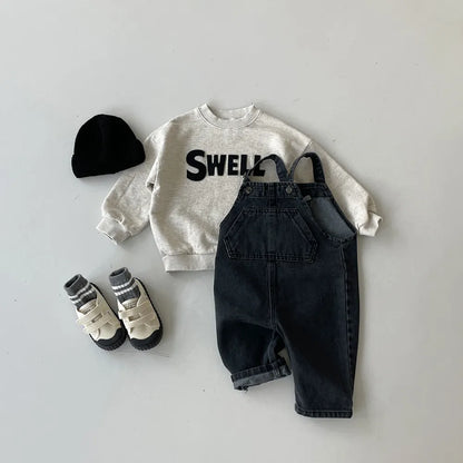 Autumn Toddler Boy Outfit Set | Long Sleeve T-Shirt & Casual Jacket | Baby Boys Clothing Suit 1-5 Years