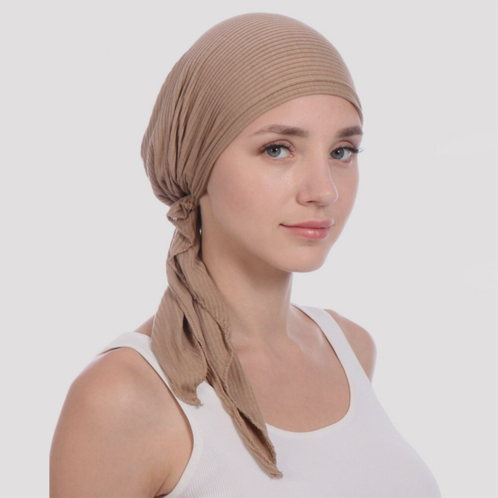 Women's Cotton Wrap Head Scarf - Fashionable and Comfortable Hijab Hat