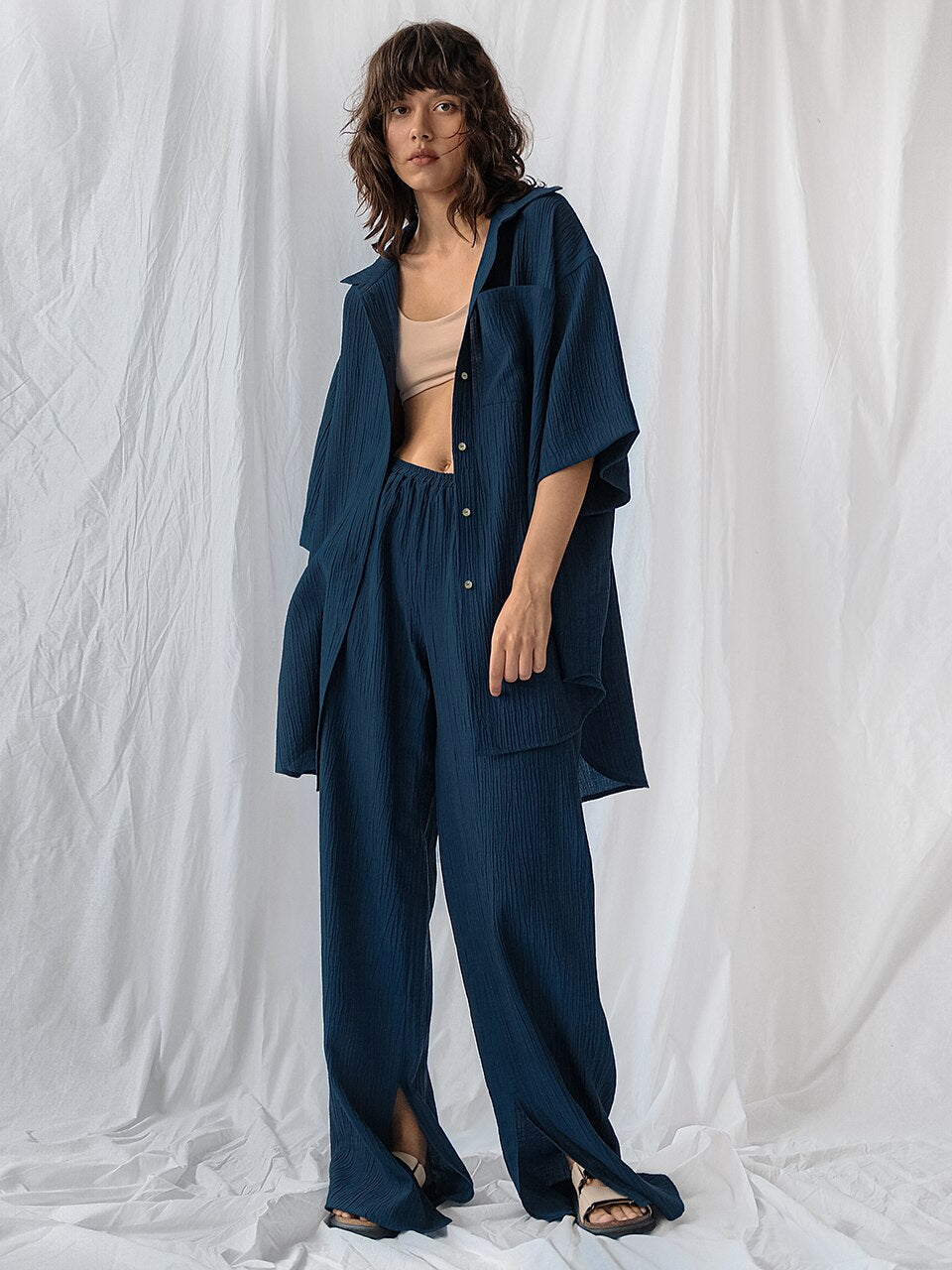 Women's Casual Trouser Suit - Comfortable and Stylish 2-Piece Pajama Set