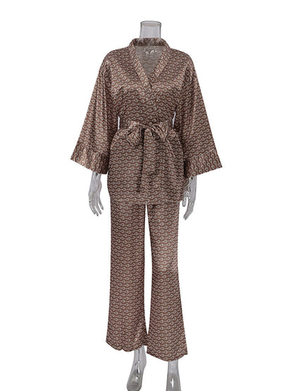 Women's Print 2 Piece Sleepwear Set - Comfortable and Casual