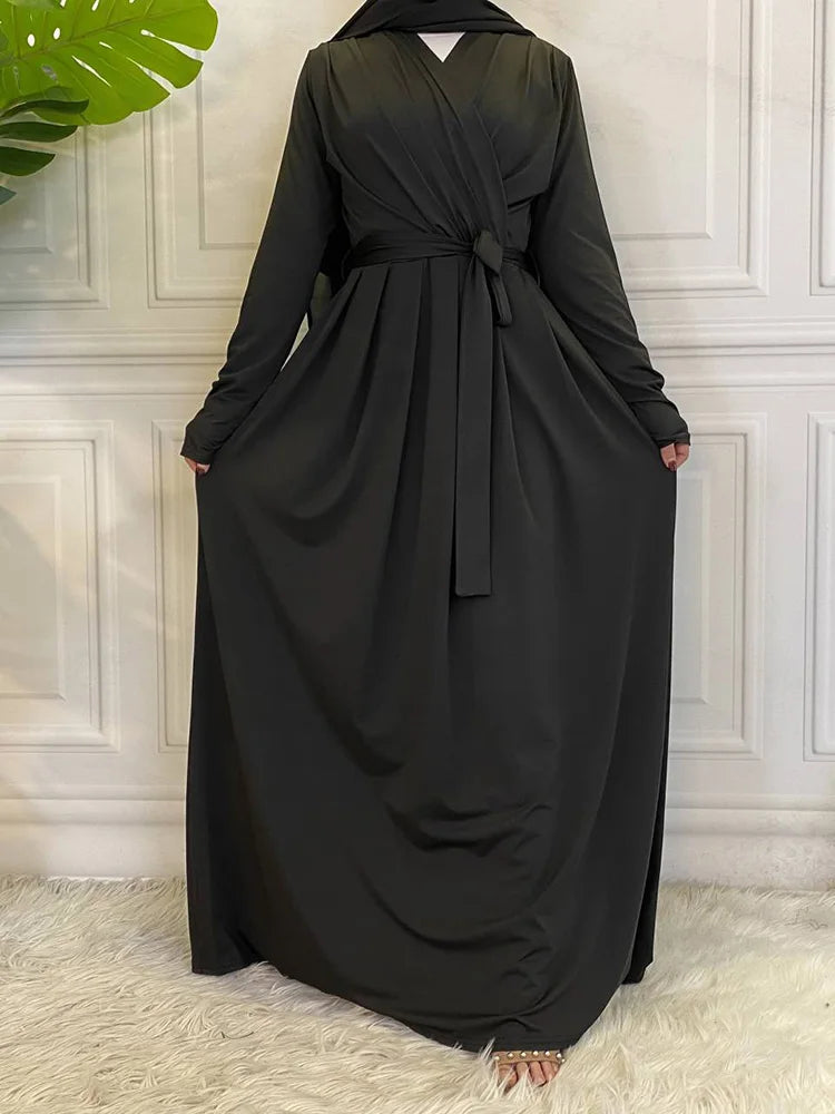 Chic Ruffle Dress for Muslim Women | Elegant Abaya Design