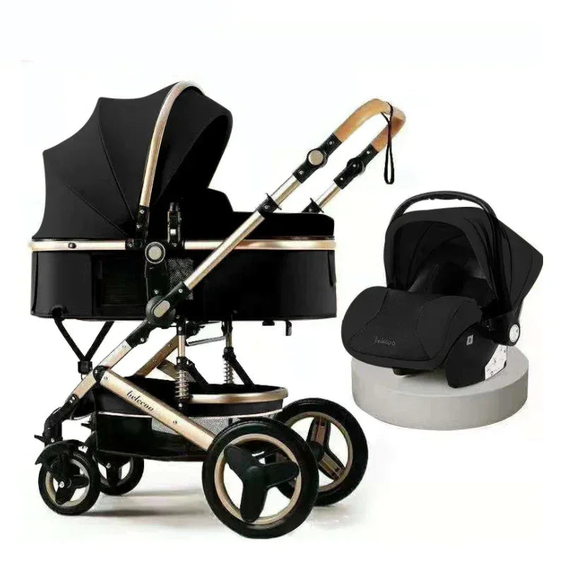 Luxury 3-in-1 Baby Stroller Set with Car Seat – Ulady