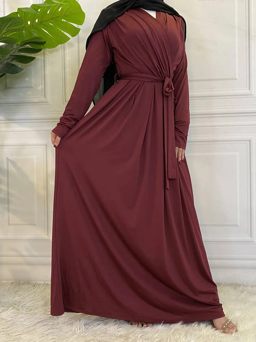 Chic Ruffle Dress for Muslim Women | Elegant Abaya Design