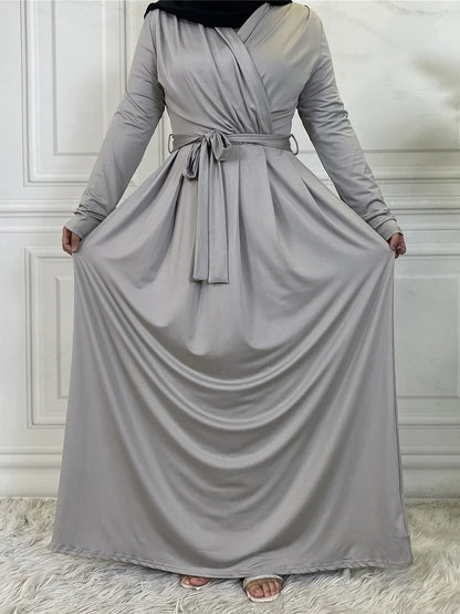 Chic Ruffle Dress for Muslim Women | Elegant Abaya Design