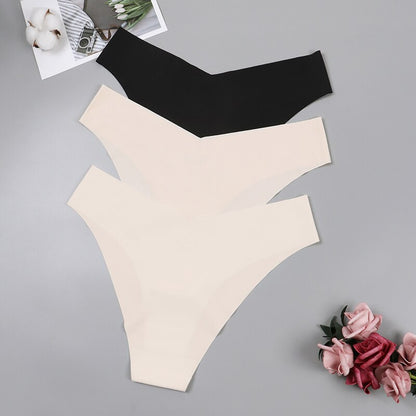 Women's Sexy Thongs - Low-Rise G-String Panties, 3pcs Pack