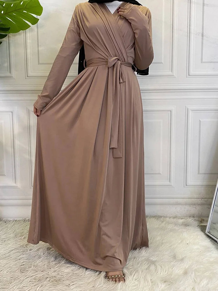 Chic Ruffle Dress for Muslim Women | Elegant Abaya Design