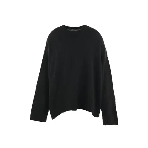 Black SM Mohair Crewneck Sweater