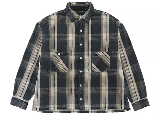 Black SM Flannel Check Shirt