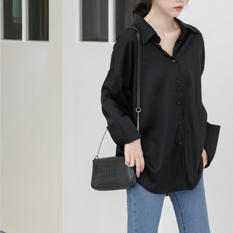 Blouse Office Spring Solid Clothing