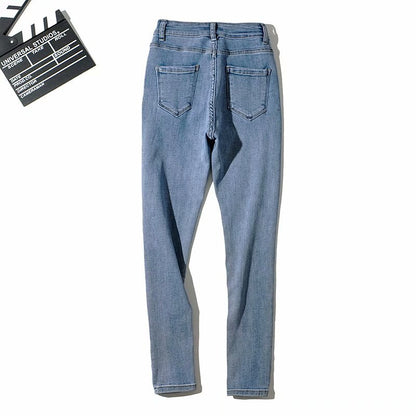 Jeans Pencil Pants High Waist Denim Trousers