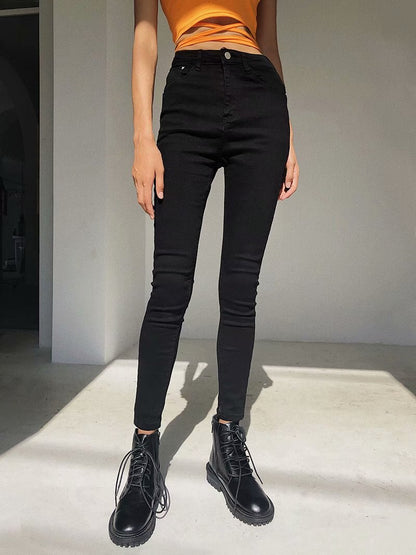 Jeans Pencil Pants High Waist Denim Trousers