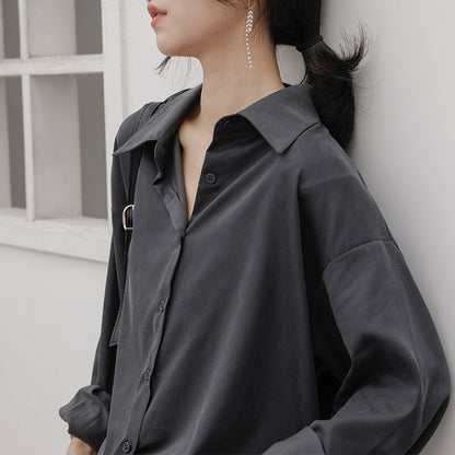 Blouse Office Spring Solid Clothing