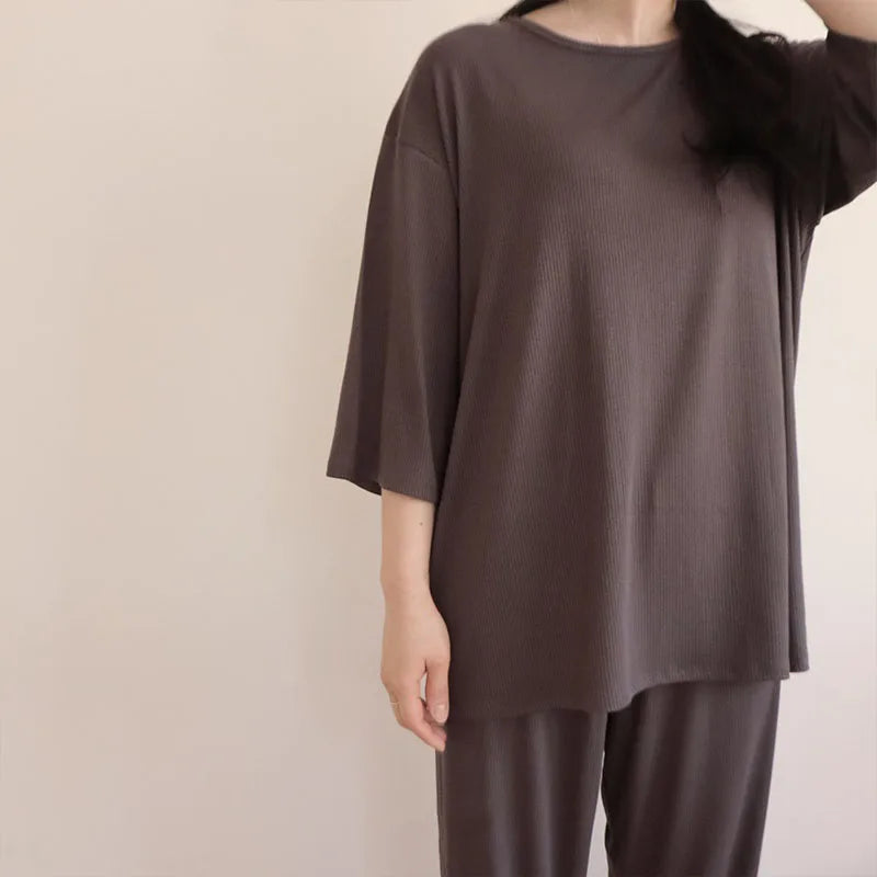 Women's set home clothing, women's pajamas, autumn and winter women's casual home clothing