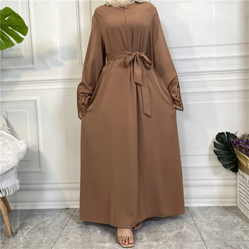 Eid Mubarak Abaya Dress Dubai Muslim Women Zipper Hijab Dresses Turkey Islamic Clothing Caftan Marocain Vestido Musulmane Femme