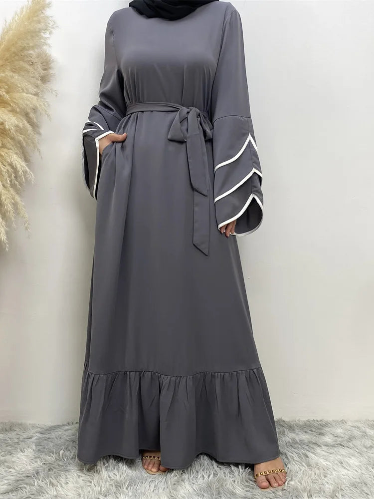 Lastest Islamic Women Dress Kaftan Caftan Marocain Abaya Dubai Women's Ramadan Skirt Kimono Femme Musulmane Ladies Fashion Robe