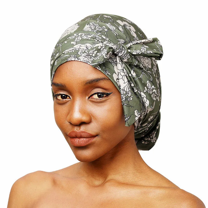 Lastest Women Chemo Cap Print Hair Care Bonnet Hat Muslim Hijab Bandage Beanies Headscarf Wrap African Headties Hair Loss Covers