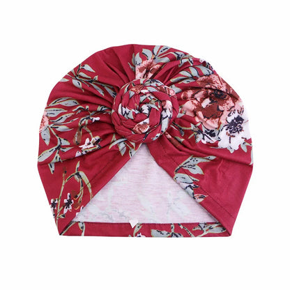 2024 New Women Turban African Pattern Knot Headwrap Muslim Hijab Headscarf Fashion Bandana Hat Ladies Chemo Cap Hair Accessories