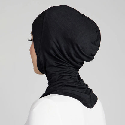 New Cotton Jersery Turban Cap for Women Muslim Underscarf Modal Hijab Inner Cap Stretchy Full Cover Shawl Cap Full Neck Coverage