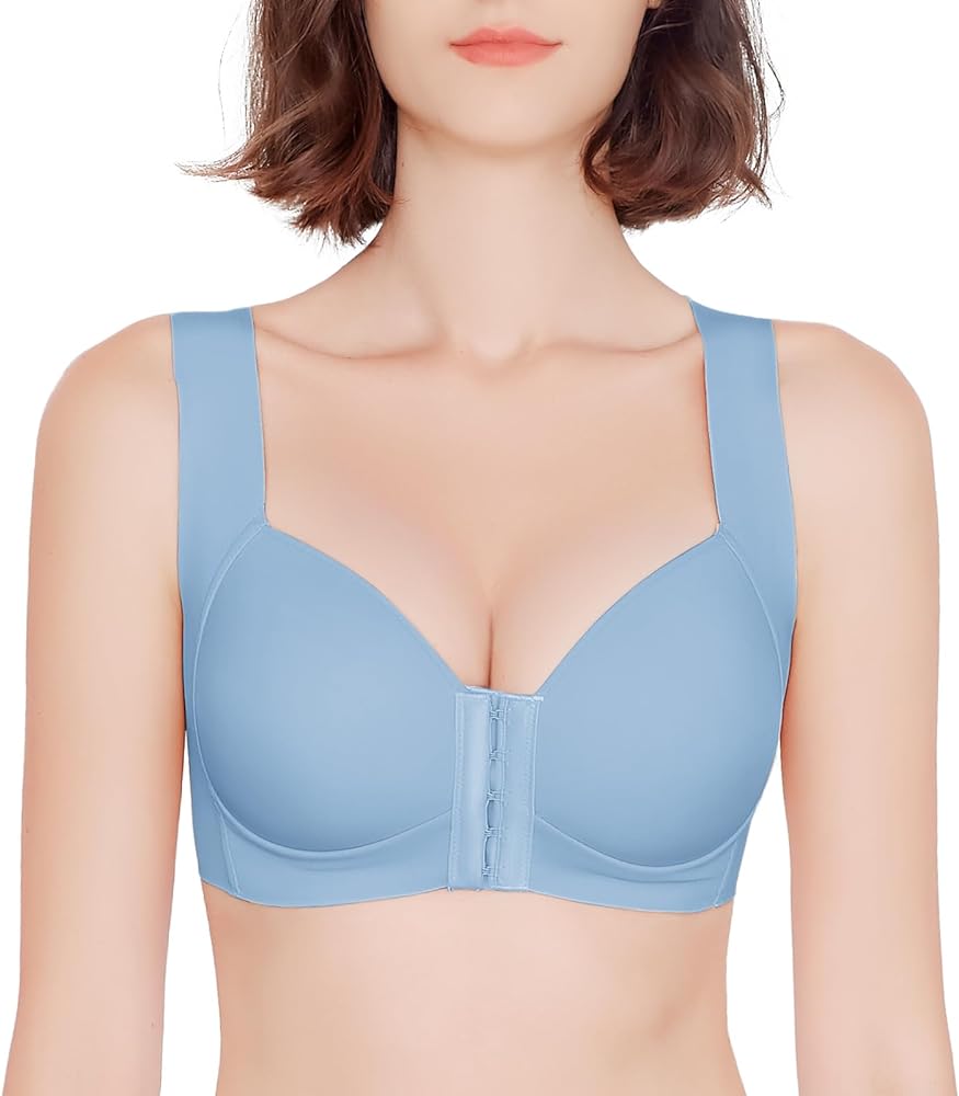 Front Closure Bras Plus Size Seamless Push Up