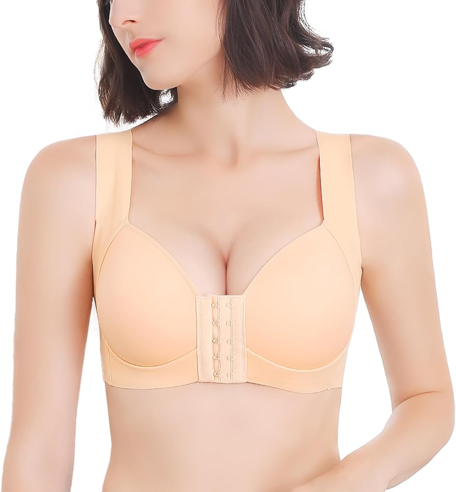 Front Closure Bras Plus Size Seamless Push Up