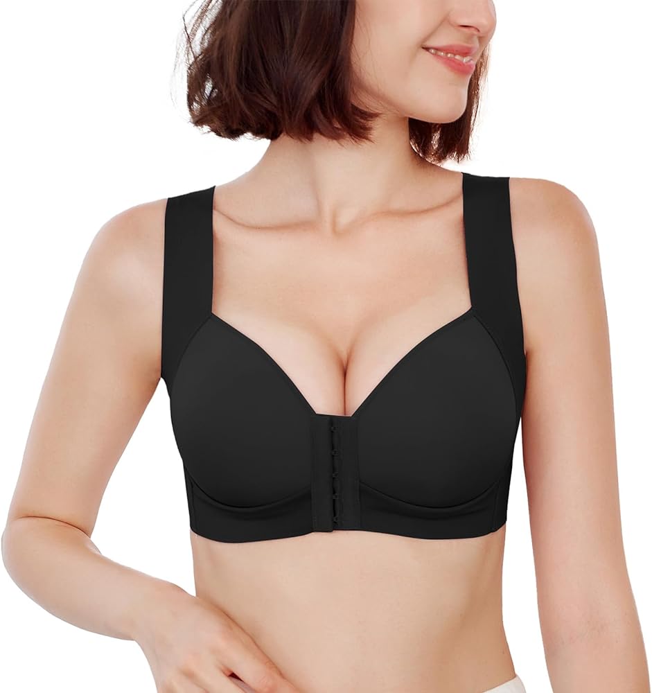 Front Closure Bras Plus Size Seamless Push Up